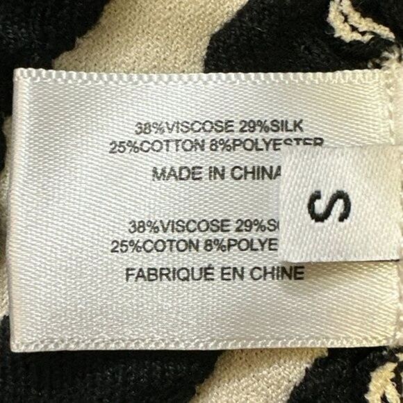 Proenza Schouler Top Silk Blend Animal Print Knit Sz S NWT Soft Elegant Chic - Picture 13 of 16